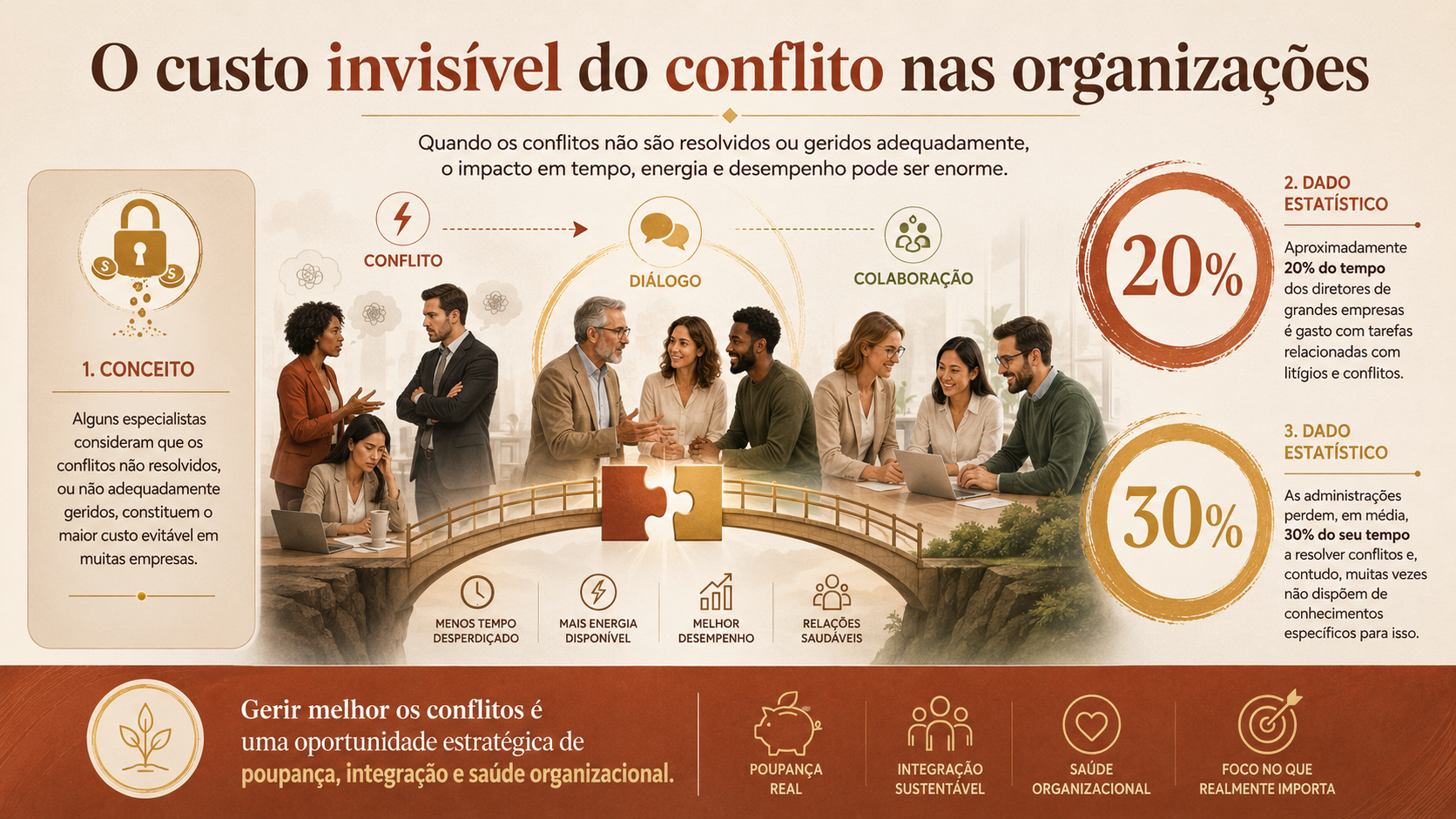 Qual é o preço dos conflitos não resolvidos numa organização?